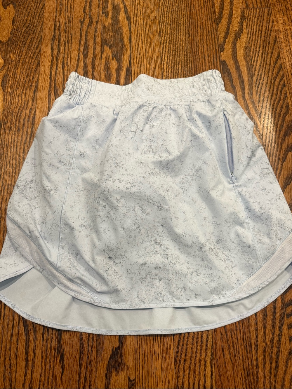 lululemon athletica Pale Blue Marble High-Low Athletic Skirt